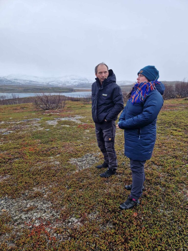 sametingspresident på befaring